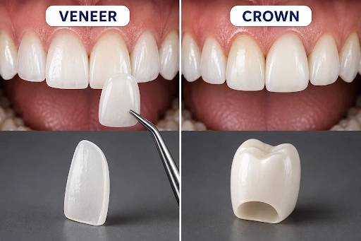 When Do Veneers Make More Sense Than Crowns?